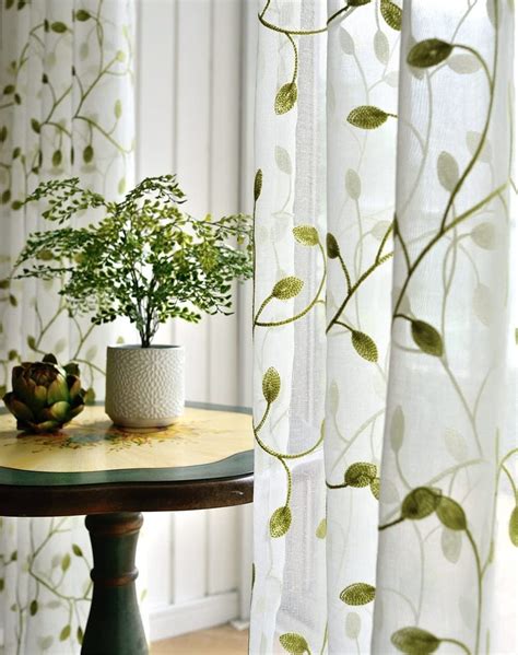 unique pattern sheer curtains